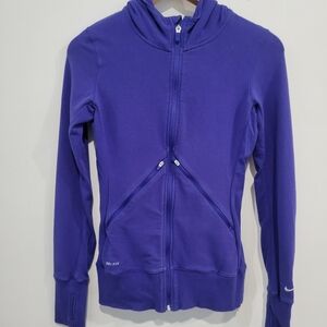 Nike Dri-fit purple jacket XS